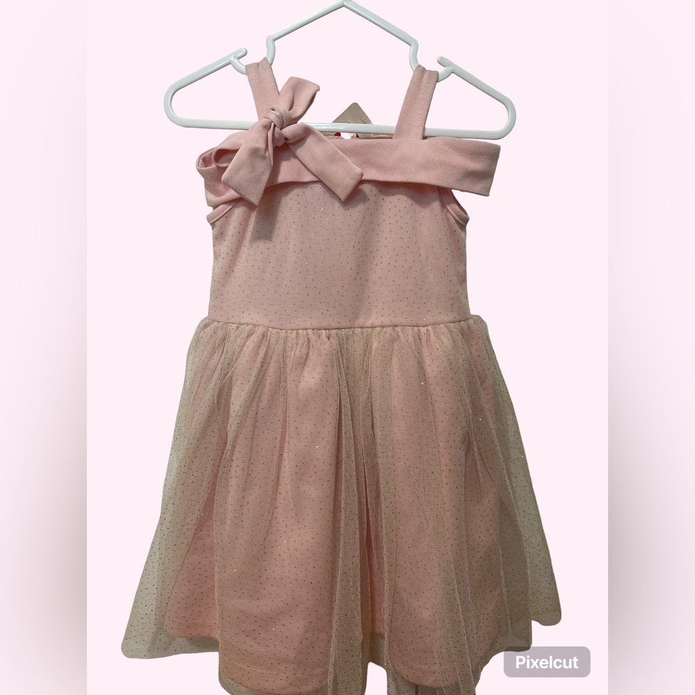Charming Pink Kids Casual Dress